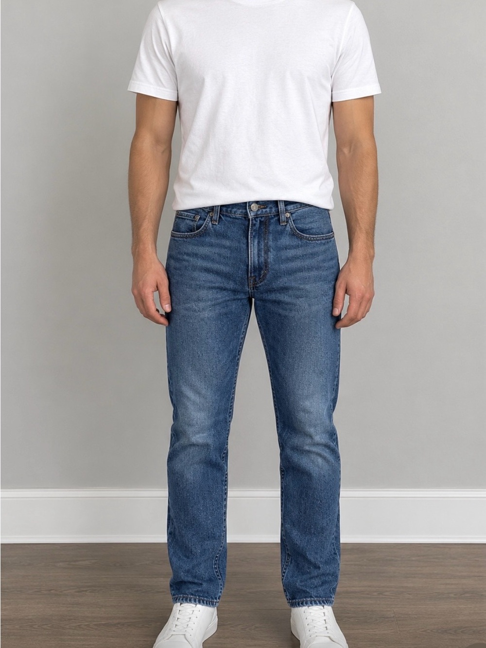 Calvin Klein Jeans Men’s Straight Leg Denim Jeans 32x30 Medium Wash